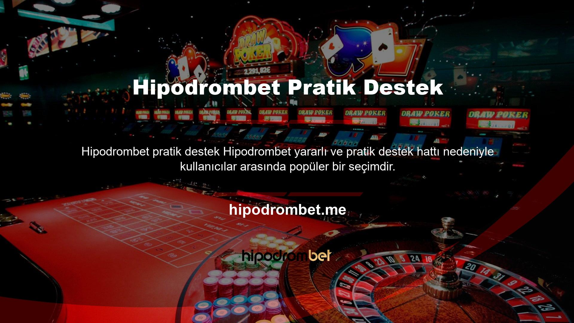 Bu arada, Hipodrombet sosyal medya hesaplarınızı takip ederek kullanıcı incelemelerini okuyabilir ve mevcut konumlar, yeni oyunlar ve gelişmeler hakkında hızlı bilgi alabilirsiniz